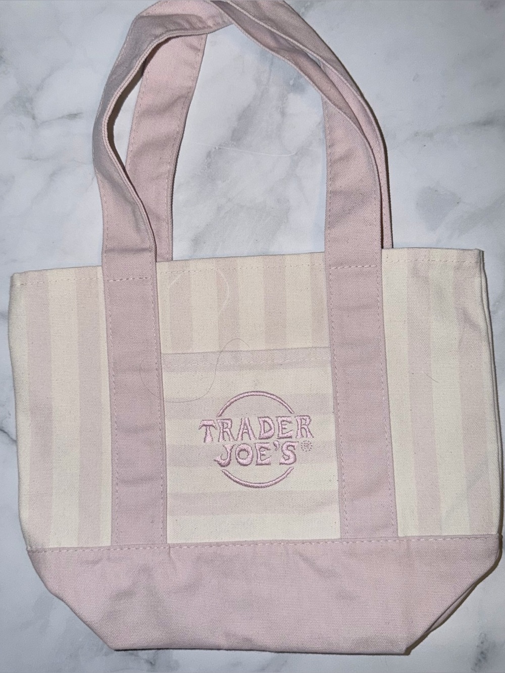 Trader Joe’s Mini Pastel Stripe Tote Bag